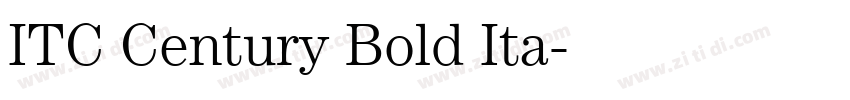 ITC Century Bold Ita字体转换